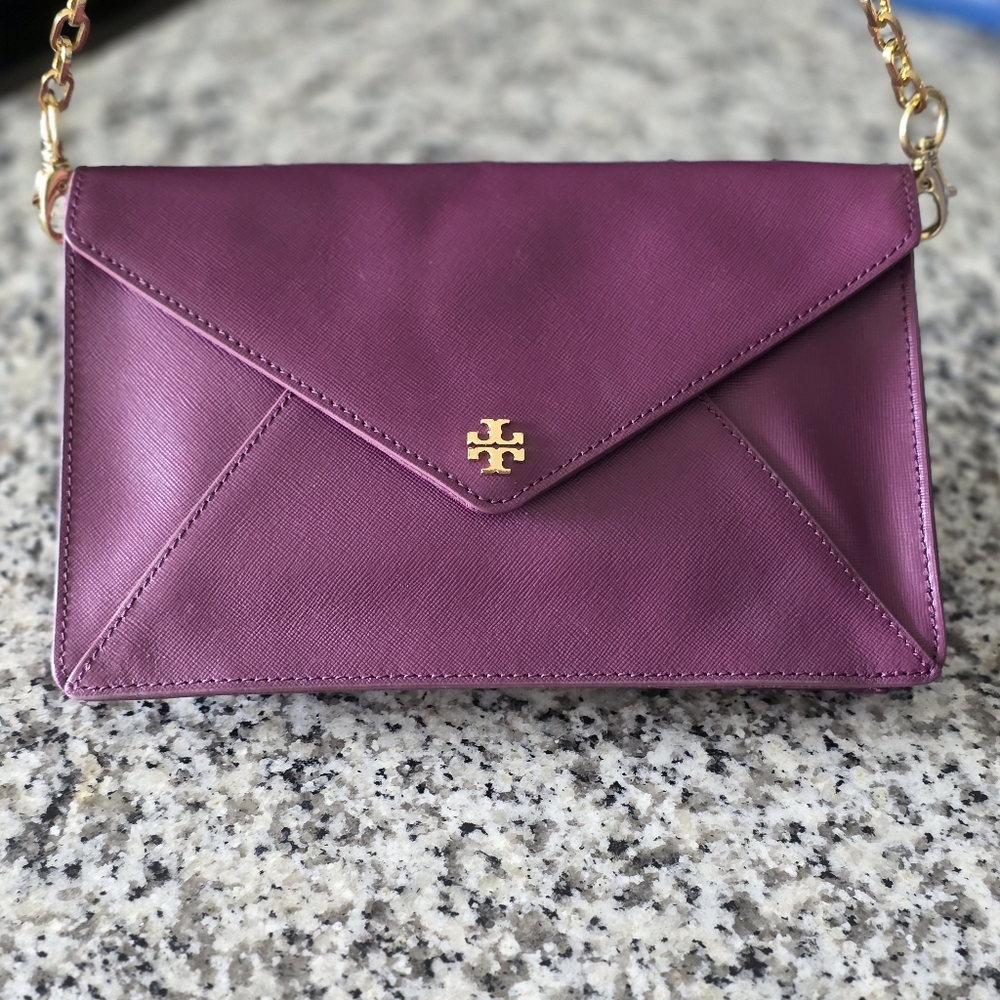 Tory Burch Purple Clutch Bag